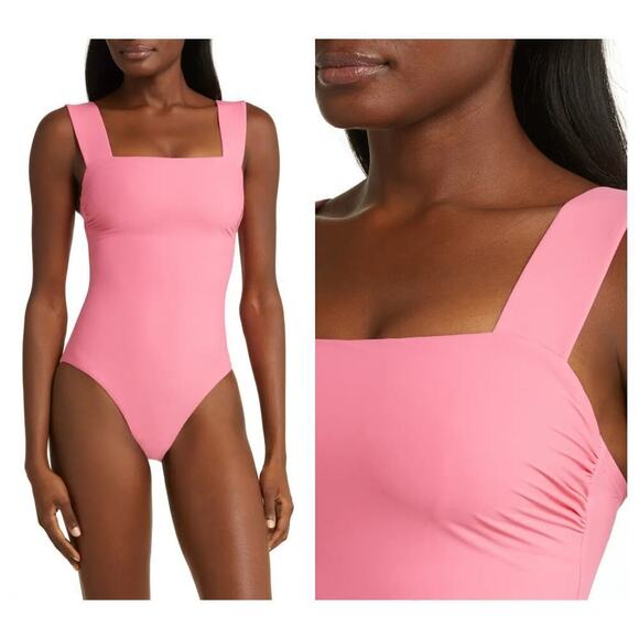 NEW BONDI BORN Gwen Square Neck One-Piece Swimsuit Size Medium - Picture 1 of 8